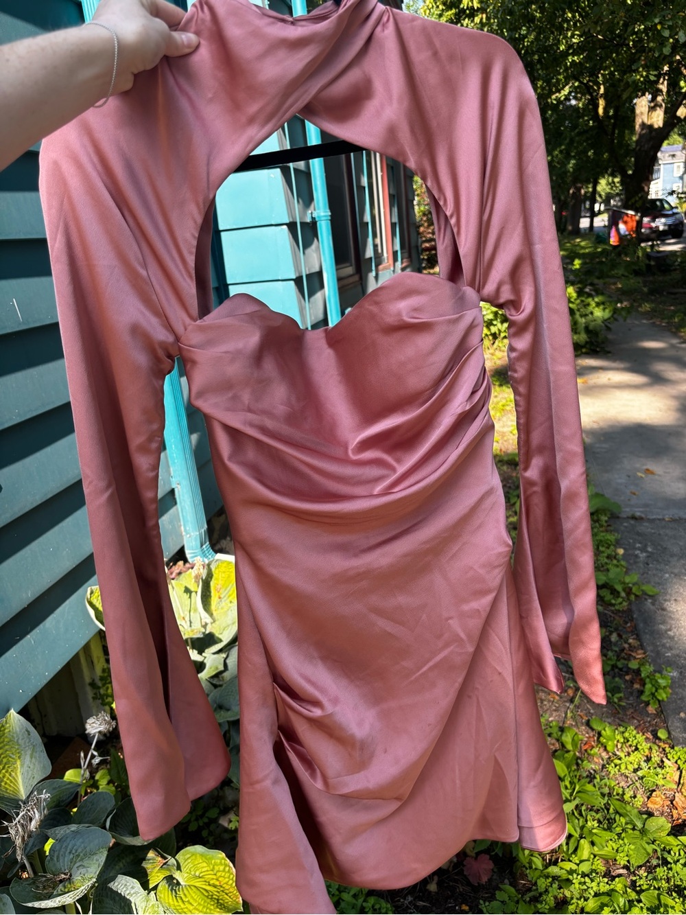 HOUSE OF CB Satin Corset Dress